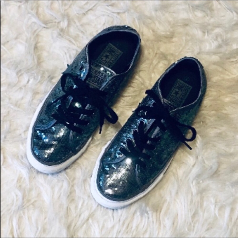 Sequined Converse Low Sneakers